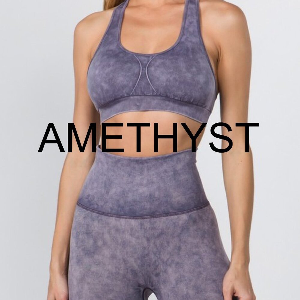VINTAGE WASH ACTIVEWEAR SPORTS BRA **SEPARATE LISTING FOR MATCHING LEGGINGS!